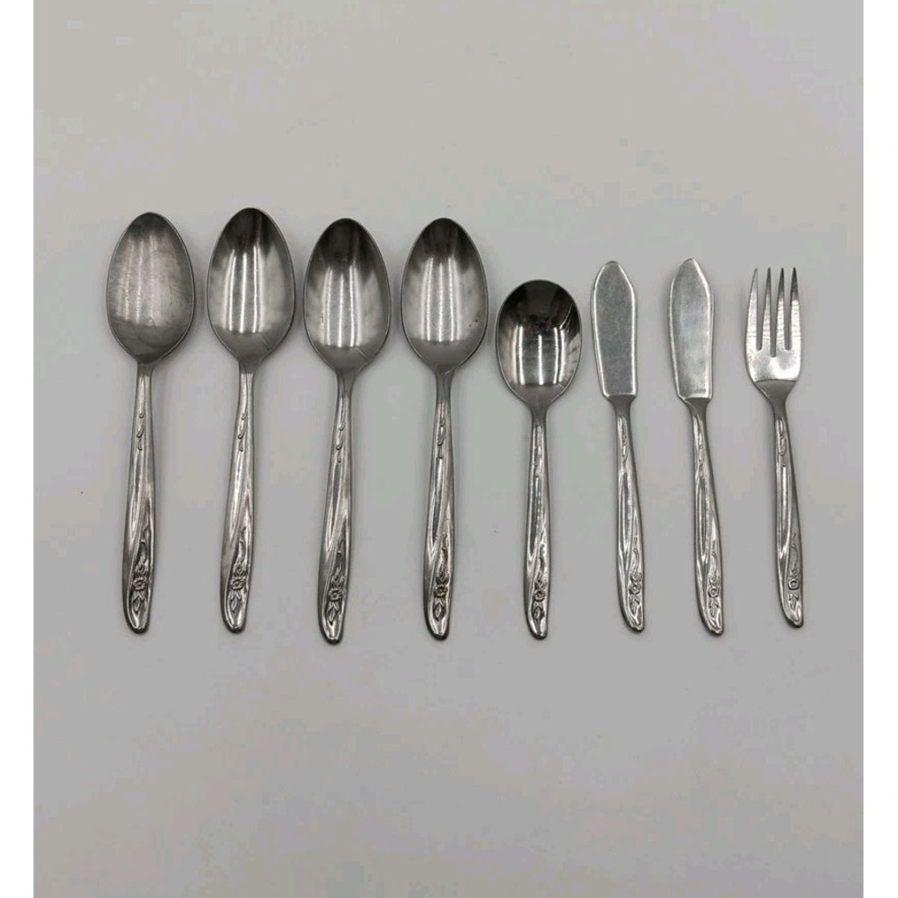 8‎ VTG MIDSUMMER Oneida Stainless Silverware Flatware Thor USA Mixed Lot